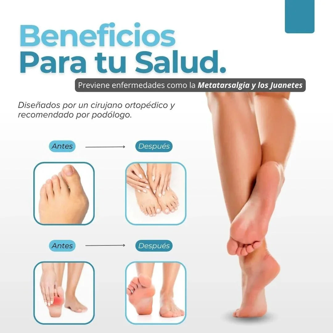 Almohadillas terapéuticas con Separador de dedos - PharmaToe - Zorya