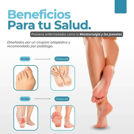 Almohadillas terapéuticas con Separador de dedos - PharmaToe - Zorya