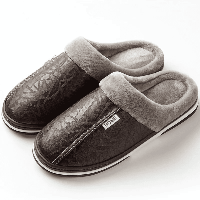 Orthopaedic Leather Slippers – Fleece Lining [Odour - Neutralising] – Buy 1 Get 2 FREE - Zorya