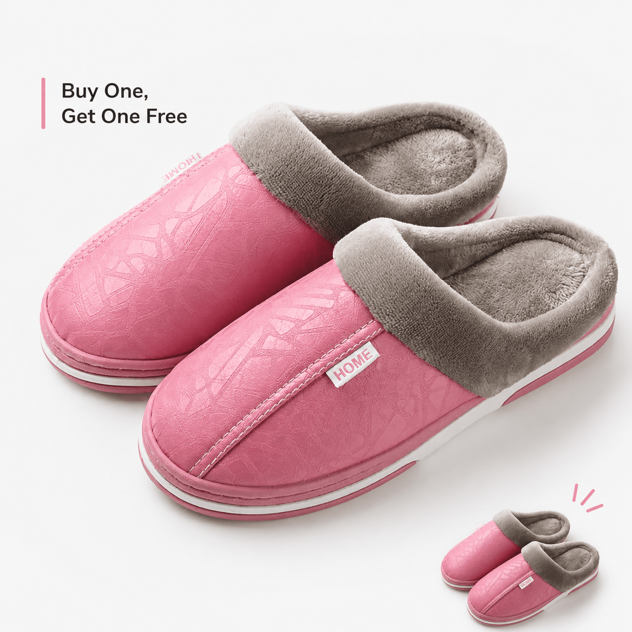 Orthopaedic Leather Slippers – Fleece Lining [Odour - Neutralising] – Buy 1 Get 2 FREE - Zorya