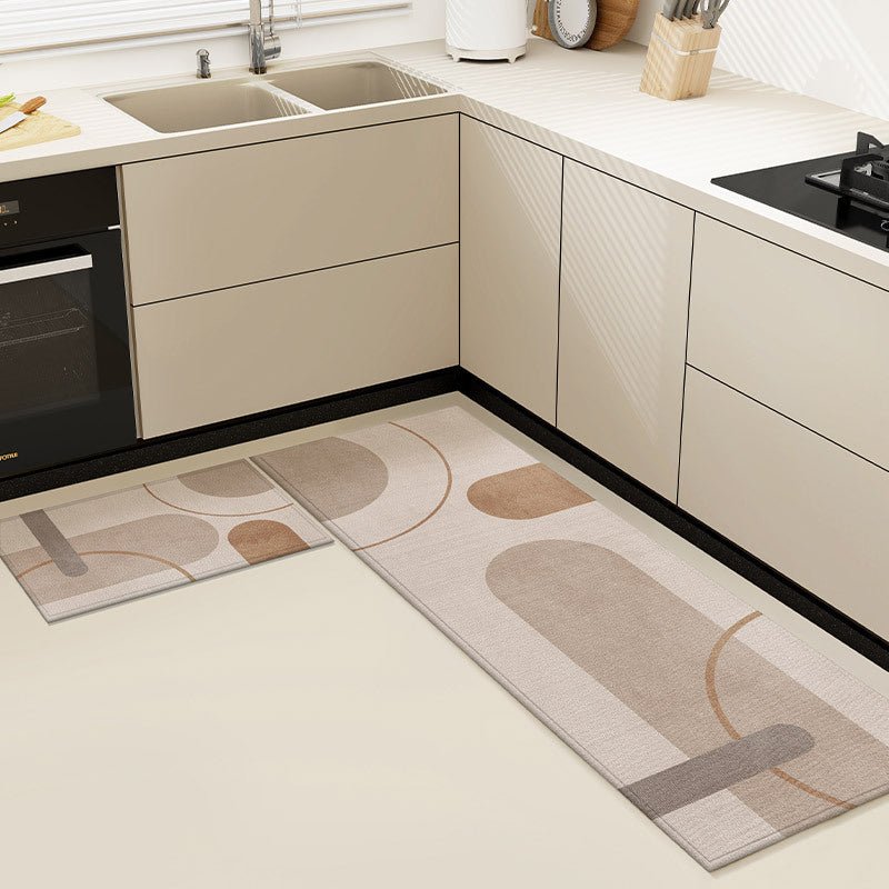 Set de 2 alfombras de cocina absorbentes y antideslizantes - Zorya